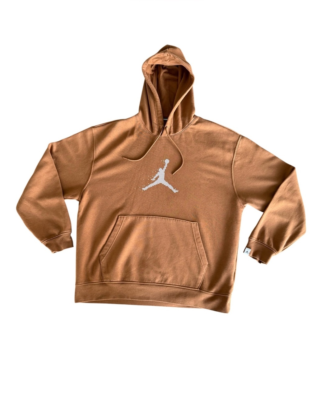 Jordan Essentials Holiday Fleece Hoodie Brown Men's L FD7465-281 Jumpman
